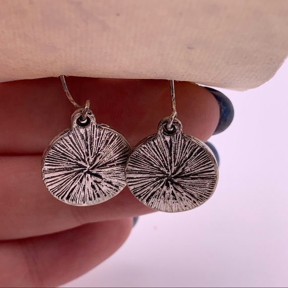 Small Floral Dangle Earrings - Picture 6 of 6